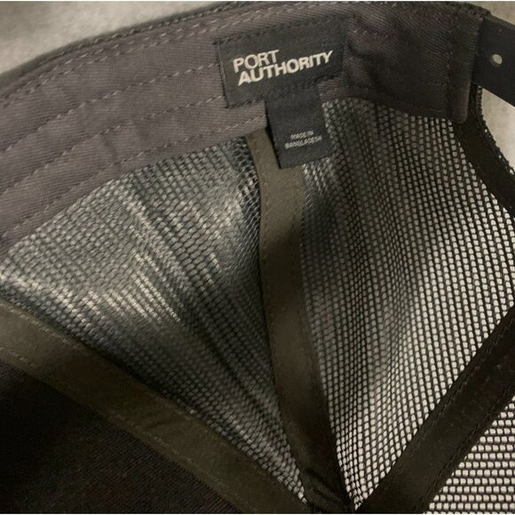 Port Authority Mens Size One Size Cap Hat Trucker Mesh snap Back Adjustable - Picture 5 of 5